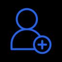 Icon -  Add Contacts and Email Content