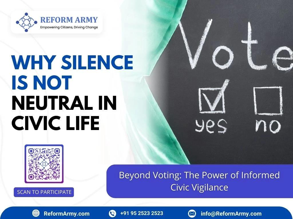 Why Silence Is Not Neutral in Civic Life